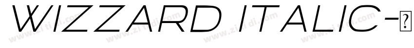 Wizzard Italic字体转换